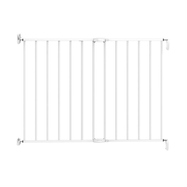 Poarta de siguranta extensibila Noma, 62–102 cm, metal alb, N93361