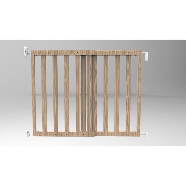 Poarta de siguranta extensibila Noma, 64 – 100 cm, lemn natur, N93729