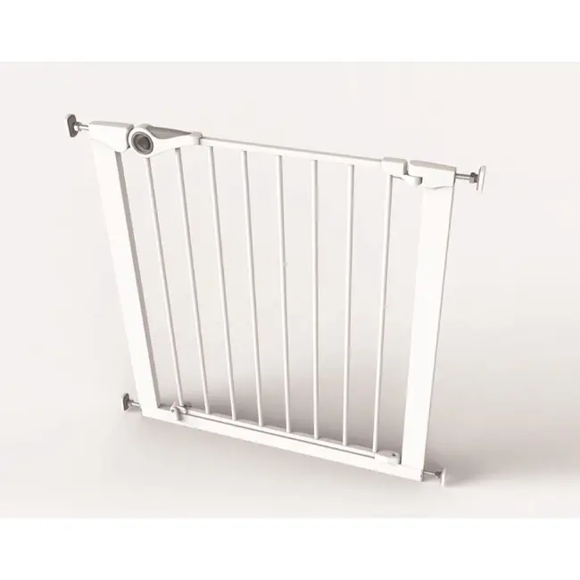 Poarta de siguranta Noma Easy Fit, presiune, 75-82 cm, metal alb, N93439
