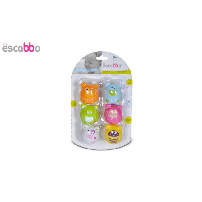 Set 6 jucarii de baie Animale Haioase ESCABBO37012