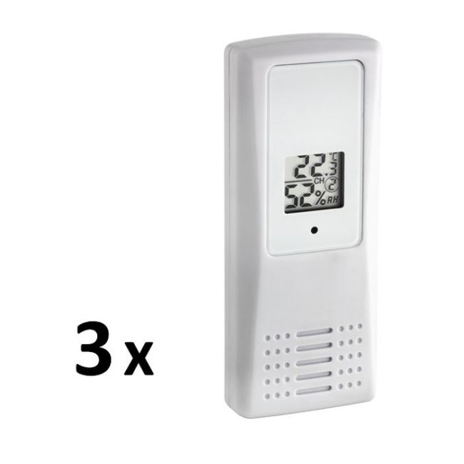 Termo-Higrometru cu 3 senzori wireless TFA 30.3054.10