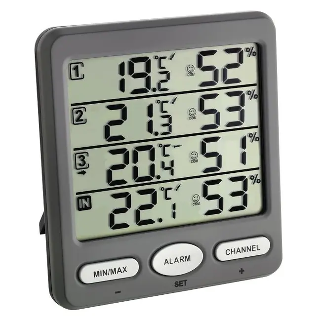 Termo-Higrometru cu 3 senzori wireless TFA 30.3054.10