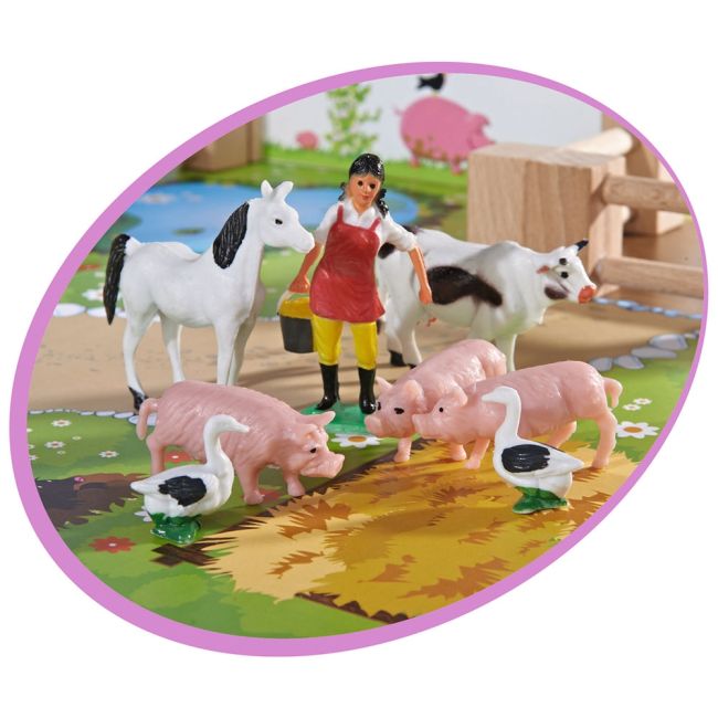 Ferma din lemn eichhorn 51x36x17 cm cu accesorii hubs100004308