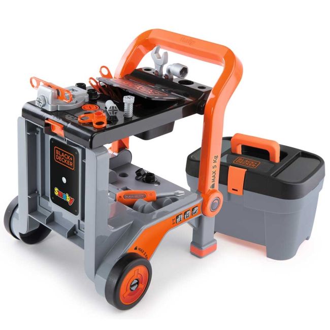 Masa de lucru smoby black & decker 3 in 1 cu trusa de accesorii hubs7600360202