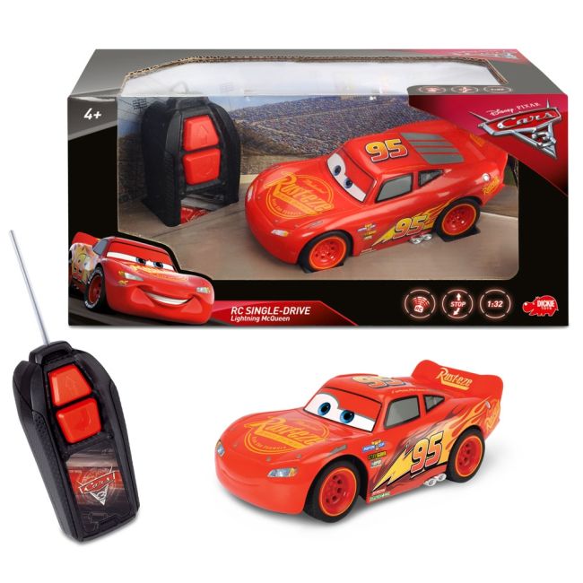 Masina dickie toys cars 3 single-drive lightning mcqueen cu telecomanda hubs203081000