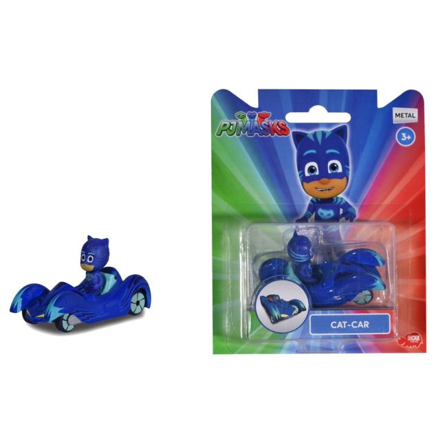Masina dickie toys eroi in pijama cat-car cu figurina hubs203141000