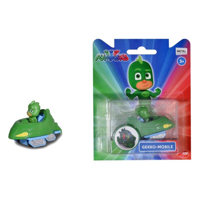 Masina dickie toys eroi in pijama gekko-mobile cu figurina hubs203141001