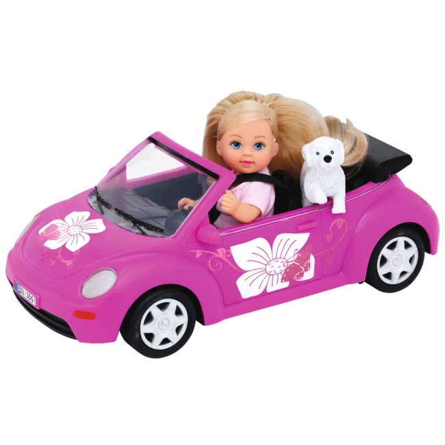 Papusa simba evi love 12 cm evi's beetle cu masina, catelus si accesorii hubs105731539