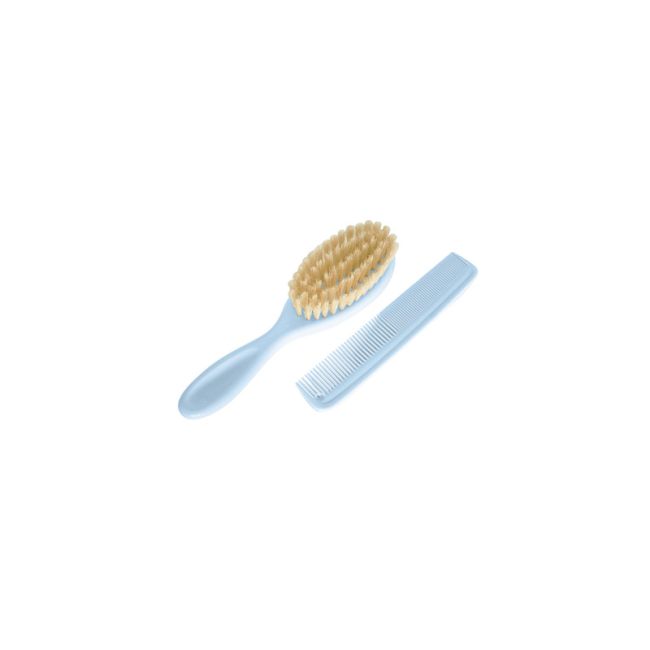 Perie si pieptan pentru bebelus Baby blue Rotho-babydesign KRS20059-0103-01