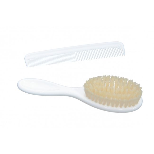 Perie si pieptan pentru bebelus White Rotho-babydesign KRS20059-0001-01
