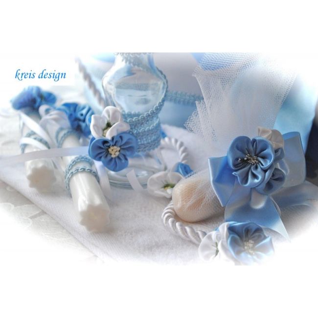 Trusou botez Bleu pentru baietel Kreis KRS304-311