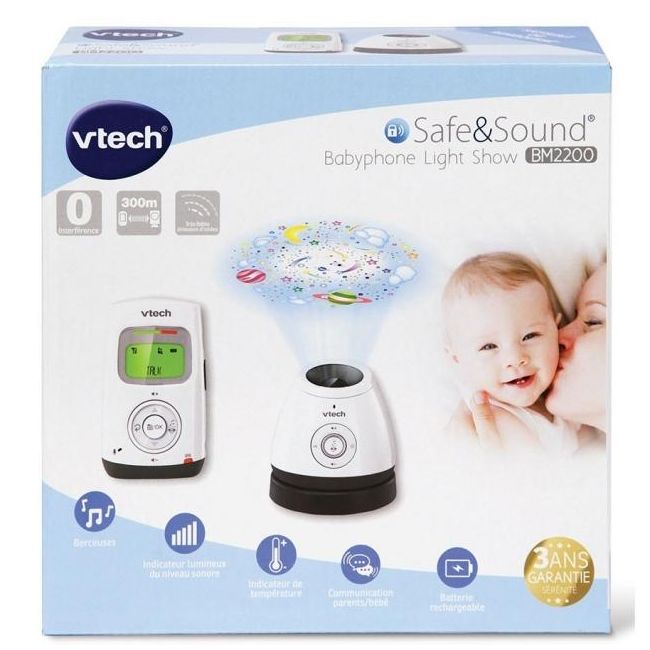 Interfon Digital bidirectional de monitorizare bebelusi cu Proiectie BM2200 - Vtech - BBD35978
