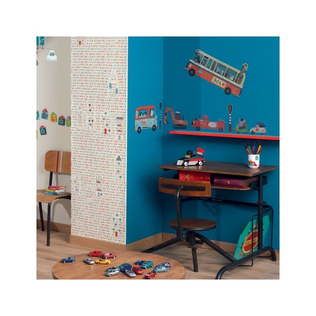 Abtibilduri de perete vehicule 3D Djeco - BRBDD05002