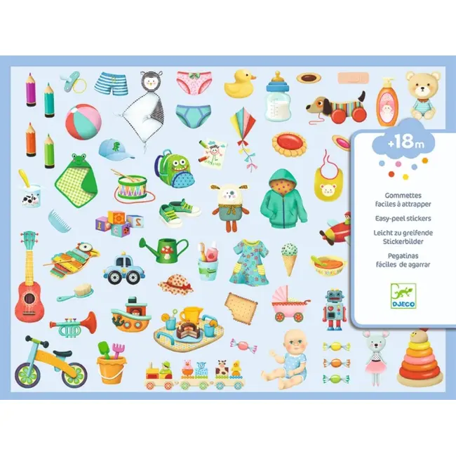 Abtibilduri Djeco, Lumea bebelusului, 362 buc - BRBDJ09086