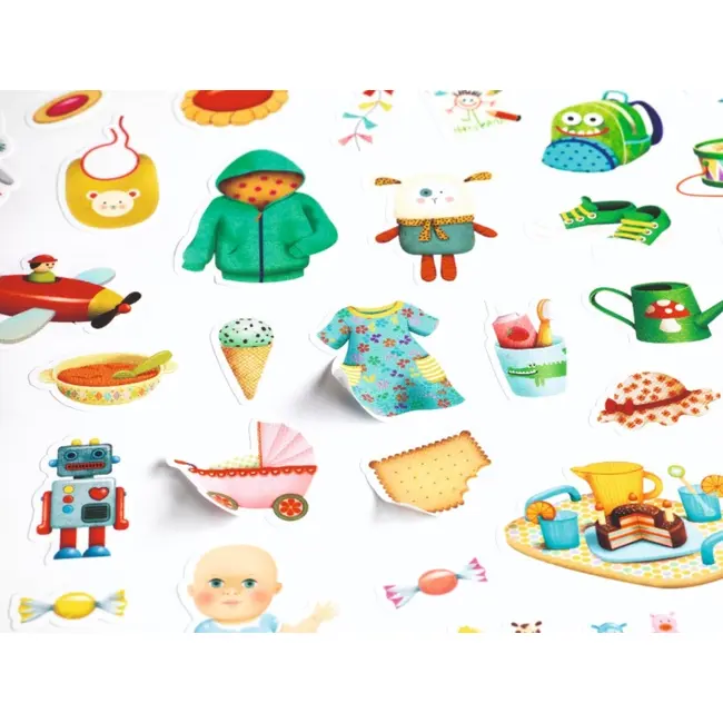 Abtibilduri Djeco, Lumea bebelusului, 362 buc - BRBDJ09086