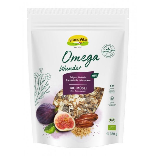 granoVita - Musli BIO Omega Wunder, 380 g - PRNNC204257