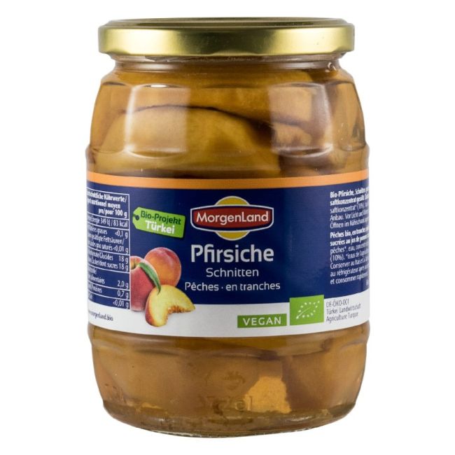 Morgenland - Compot BIO de piersici, 685g/385g - PRNML400127004