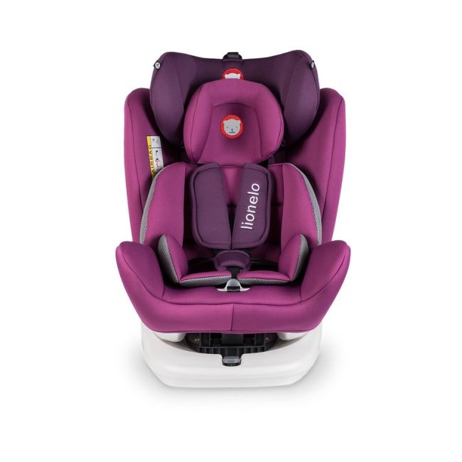 Lionelo - Scaun auto Bastiaan Pozitie de somn, Rotire 360 grade, 0-36 Kg, cu Isofix, Violet BYNLO-BASTIAAN_VIOLET