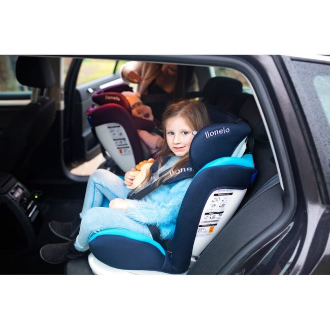 Lionelo - Scaun auto Bastiaan Pozitie de somn, Rotire 360 grade, 0-36 Kg, cu Isofix, Violet BYNLO-BASTIAAN_VIOLET