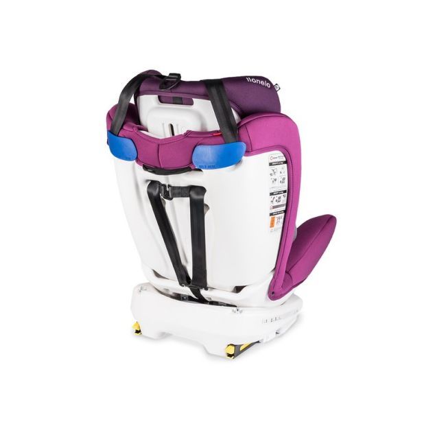 Lionelo - Scaun auto Bastiaan Pozitie de somn, Rotire 360 grade, 0-36 Kg, cu Isofix, Violet BYNLO-BASTIAAN_VIOLET