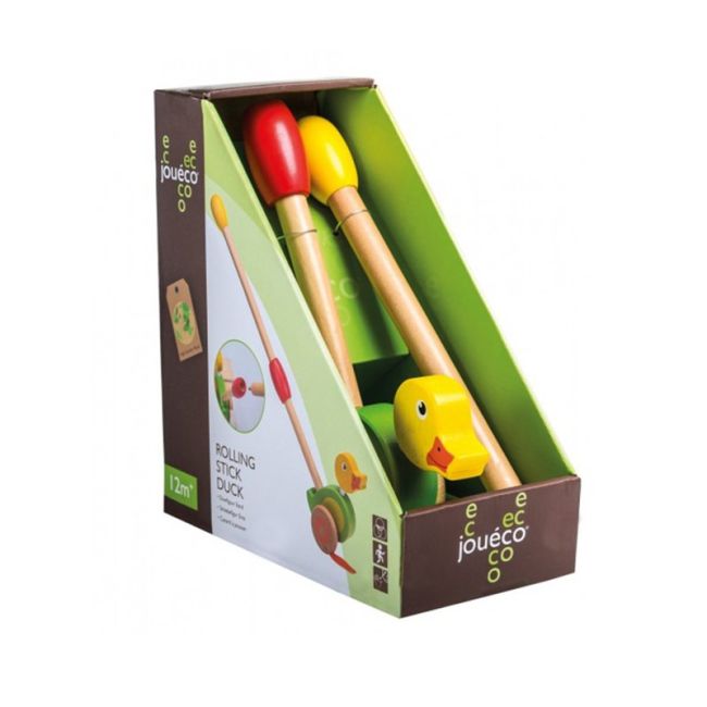 Joueco - Jucarie din lemn de impins Ratusca BYN80045