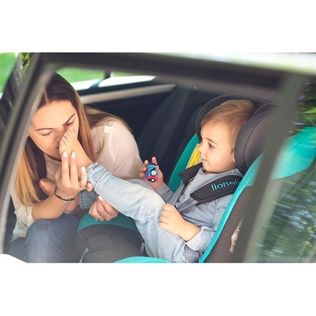 Lionelo - Scaun auto Sander Spatar reglabil, Pozitie de somn, 0-36 Kg, cu Isofix, Negru BYNLO-SANDER_BLACK