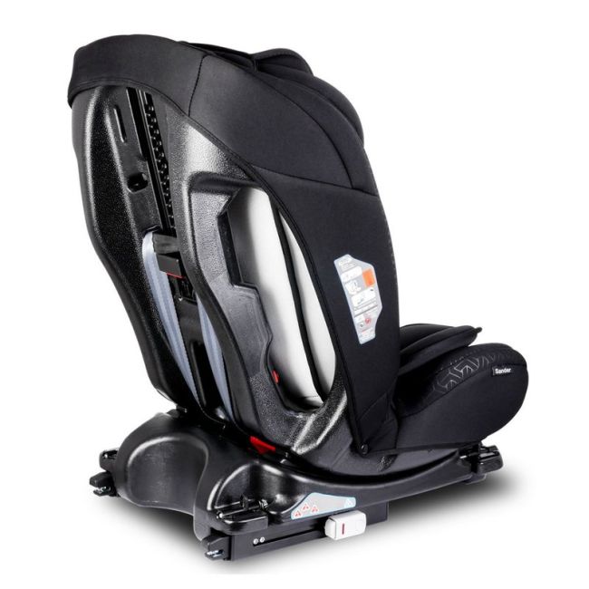 Lionelo - Scaun auto Sander Spatar reglabil, Pozitie de somn, 0-36 Kg, cu Isofix, Negru BYNLO-SANDER_BLACK