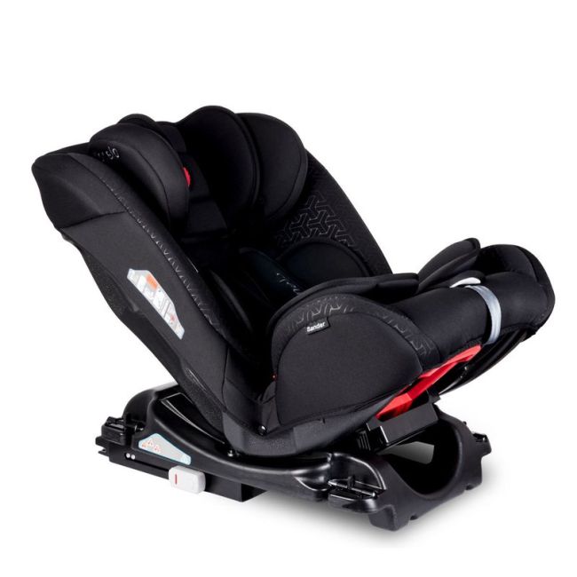 Lionelo - Scaun auto Sander Spatar reglabil, Pozitie de somn, 0-36 Kg, cu Isofix, Negru BYNLO-SANDER_BLACK