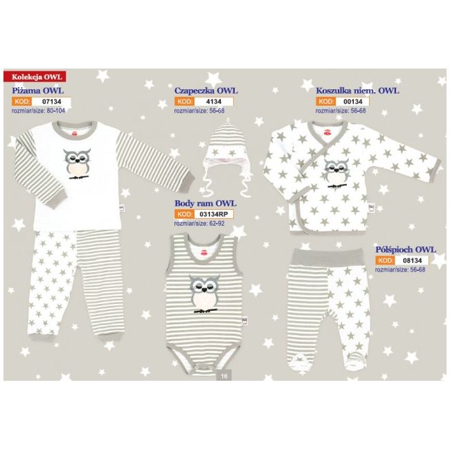 Body - colectia Owl - Haine Bebe - MK03134DR-6.6 luni