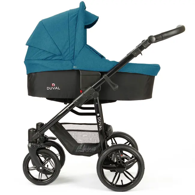 Carucior 3 in 1 Duval Contour Blue Royal - Negru - VNCD1BLUE31R-B