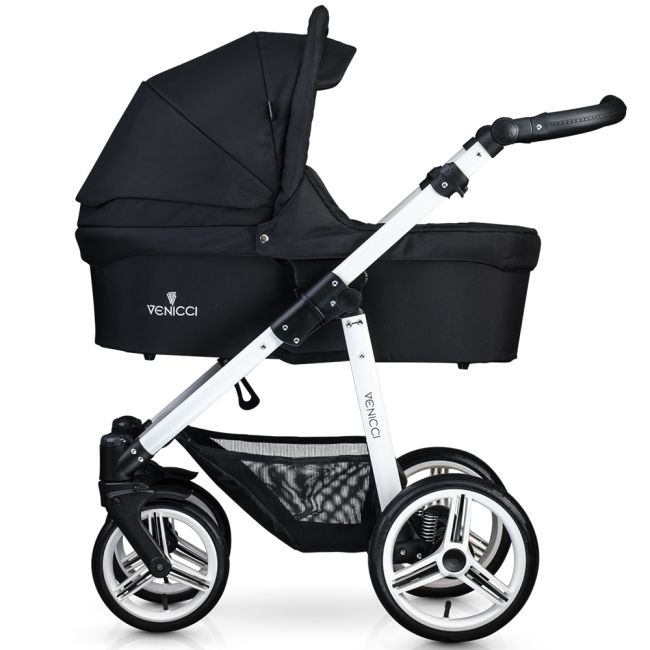 Carucior 3 in 1 Venicci Black - Alb - VNCS208-31-W