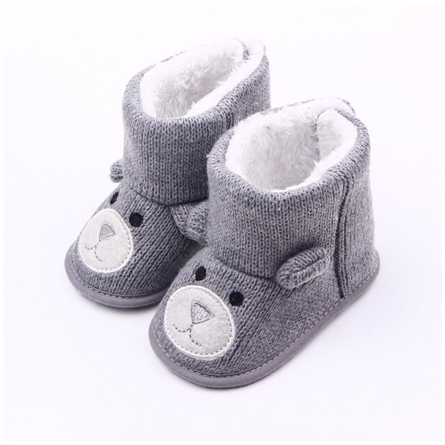 Cizmulite crosetate - Grey Teddy MD1814-c2.6-9 luni