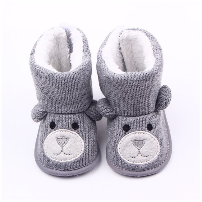 Cizmulite crosetate - Grey Teddy MD1814-c2.6-9 luni
