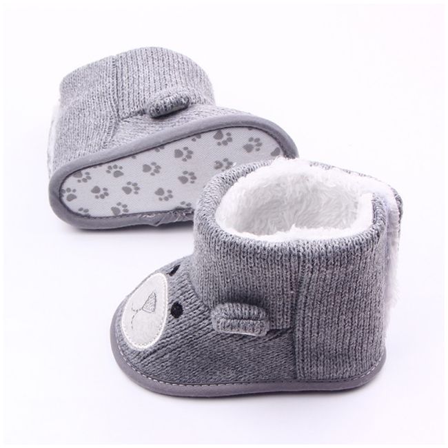 Cizmulite crosetate - Grey Teddy MD1814-c2.6-9 luni