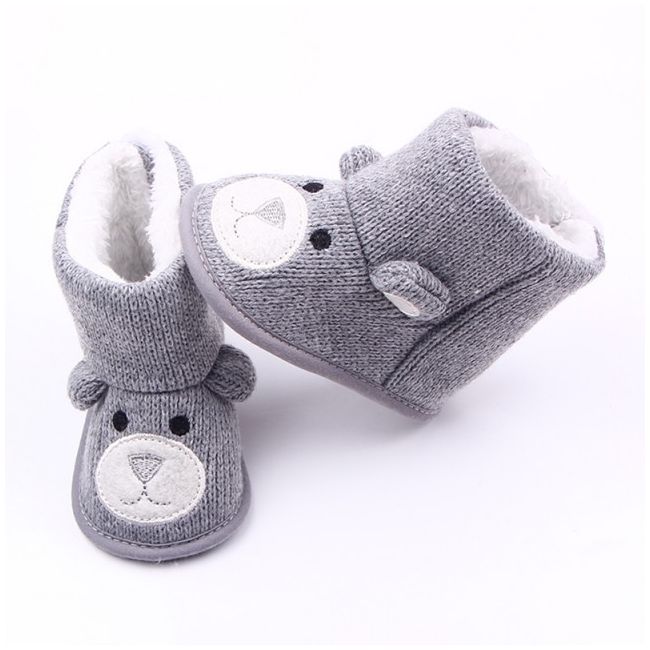 Cizmulite crosetate - Grey Teddy MD1814-c2.6-9 luni