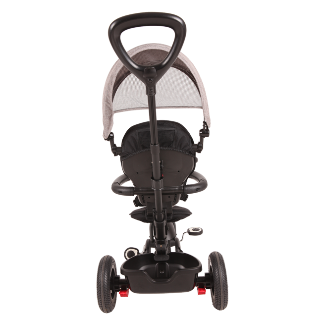 Tricicleta cu roti de cauciuc qplay rito rubber gri smb338038164