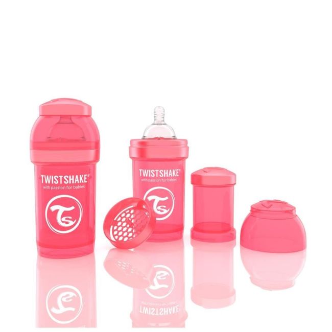 Biberon twistshake anti - colici 180 ml piersica smb336001015