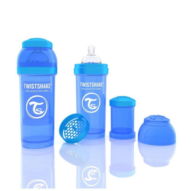 Biberon twistshake anti - colici 260 ml albastru smb336001130