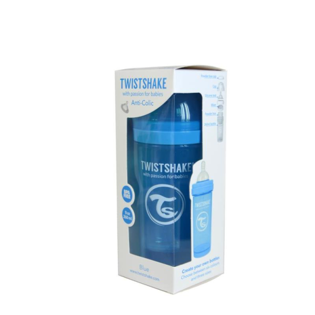 Biberon twistshake anti - colici 260 ml turcoaz smb336001131