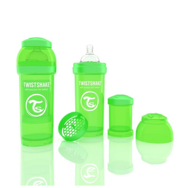Biberon twistshake anti - colici 260 ml verde smb336001180