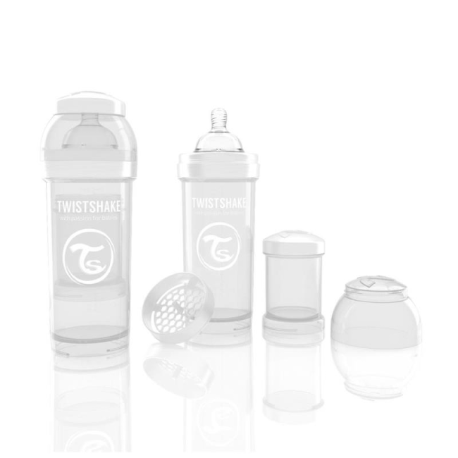 Biberon twistshake anti - colici 260ml alb smb336001170
