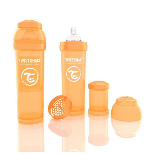 Biberon twistshake anti - colici 330 ml portocaliu smb336001242
