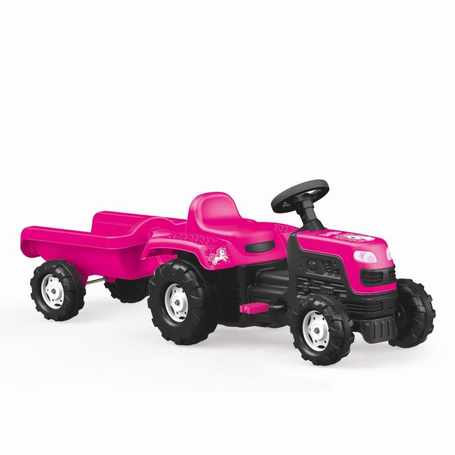 Tractor cu pedale si remorca - unicorn