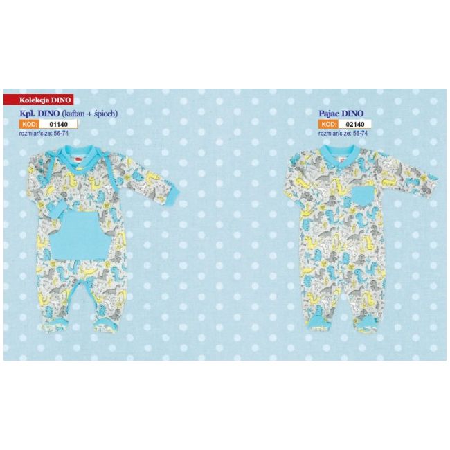 Salopeta bebe cu bluzita - Colectia Dino - Haine Bebelusi - MK01140-6.3 luni