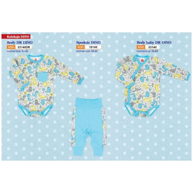 Salopeta bebe cu bluzita - Colectia Dino - Haine Bebelusi - MK01140-6.3 luni