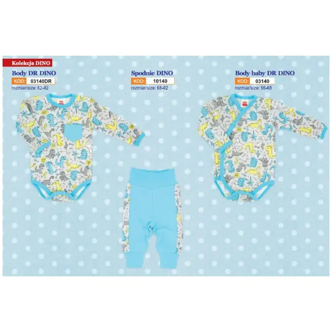 Salopeta bebe cu bluzita - Colectia Dino - Haine Bebelusi - MK01140-6.3 luni