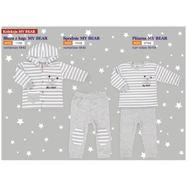 Salopeta cu gluga - my bear - Haine bebelusi (Marime Disponibila: 18 luni) - MK02108-6.18 luni