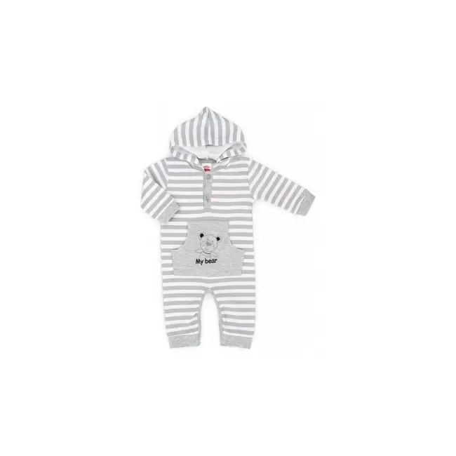 Salopeta cu gluga - my bear - Haine bebelusi - MK02108-6.9 luni