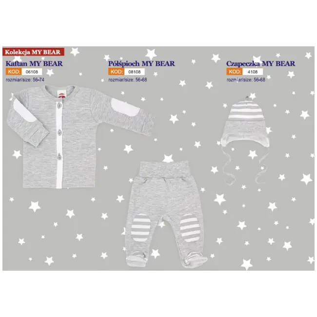 Salopeta cu gluga - my bear - Haine bebelusi - MK02108-6.9 luni