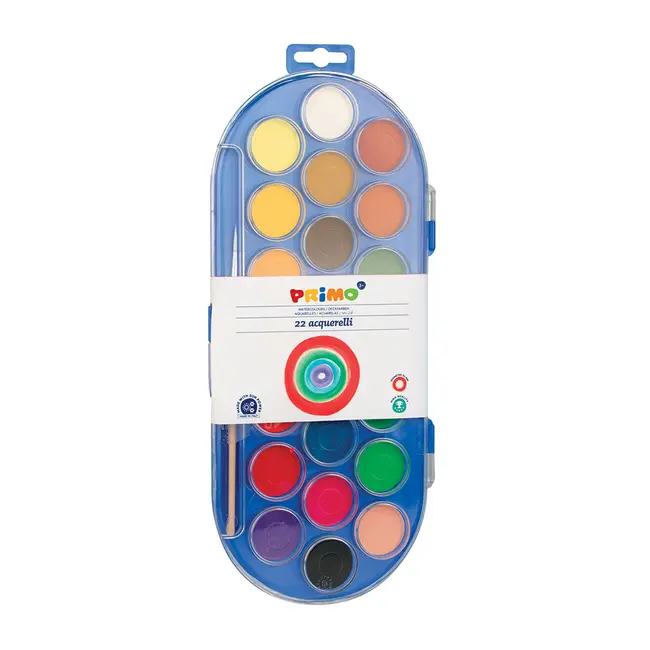 Acuarele Morocolor Primo, diametru pastila 30 mm, 22 culori - BPTCMC15571